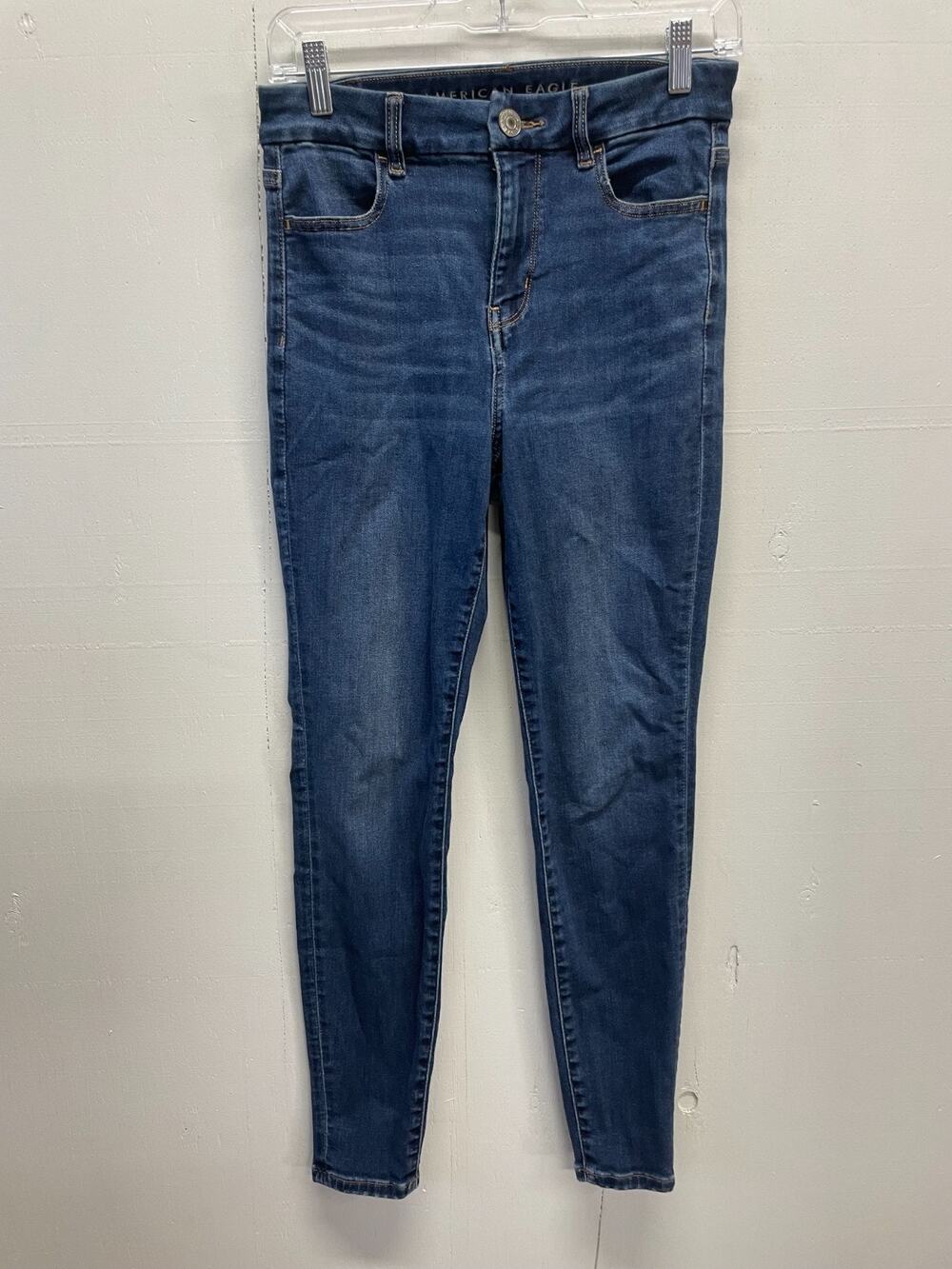 American Eagle Hi Rise Next Level Stretch Size 4 Women's Blue Jeans Skinny